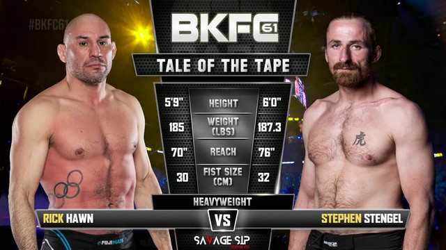 BKFC 61 - Rick Hawn vs Stephen Stengel - May 11, 2024