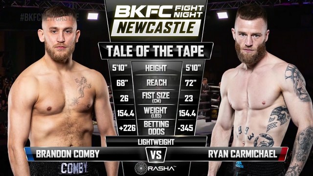 BKFC Fight Night - Brandon Comby vs Ryan Carmichael - February 8, 2025