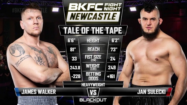 BKFC Fight Night - James Walker vs Jan Sulecki - February 8, 2025