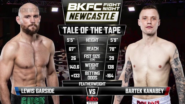 BKFC Fight Night - Lewis Garside vs Bartek Kanabey - February 8, 2025