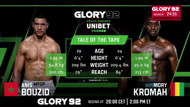 Glory 92 - Mory Kromah vs Anis Bouzid - May 17, 2024