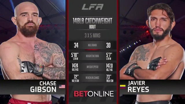 LFA 184 - Javier Reyes vs Chase Gibson - May 16, 2024