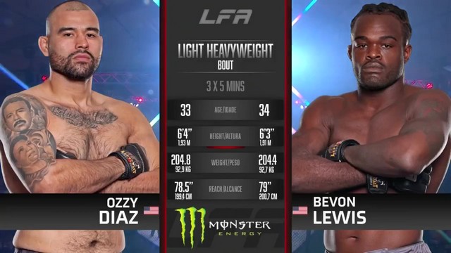 LFA 184 - Ozzy Diaz vs Bevon Lewis - May 16, 2024