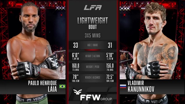 LFA 201 - Paulo Henrique Laia vs Vladimir Kanunnikov - February 7, 2025