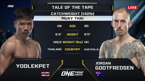 One Friday Fights 25 - Yodlekpet Or.Pitisak vs Jordan Godtfredsen - July 13, 2023