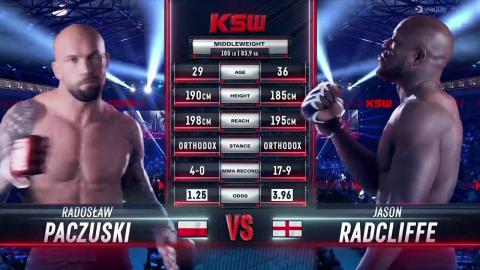 KSW 73 - Radosław Paczuski vs Jason Radcliffe - Aug 20, 2022