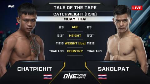 One Friday Fights 25 - Sakonpat ChotBangsaen vs C. SorSor Toipadriew - July 13, 2023