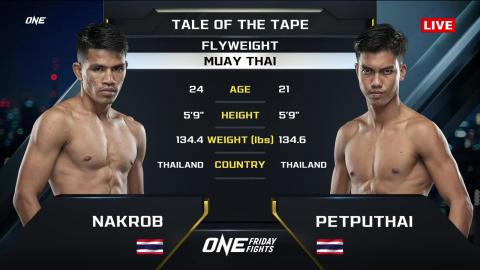 One Friday Fights 25 - Nakrob Fairtex vs Petchphuthai - July 13, 2023