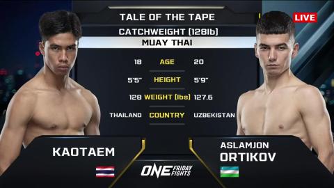 One Friday Fights 25 - Aslamjon Ortikov vs Kaotam Fairtex - July 13, 2023