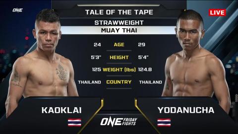 One Friday Fights 25 - Kaoklai Sor Wangsua vs Y. Por.Prajansee - July 13, 2023