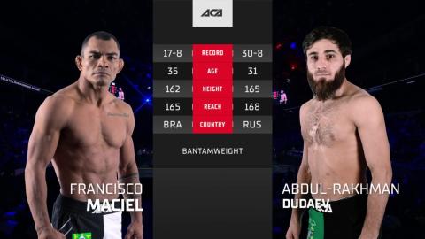 ACA 160 - Abdul-Rakhman Dudaev vs Francisco Maciel - July 20, 2023