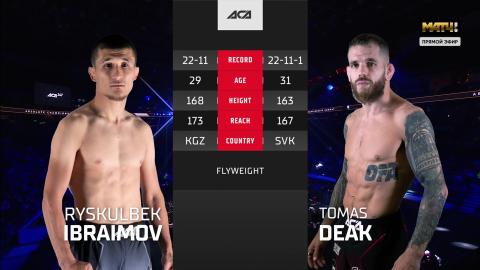 ACA 147 - Ryskulbek Ibraimov vs Tomas Deak - Nov 04, 2022