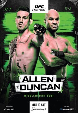 UFC Vegas 122: Allen vs. Duncan