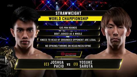 Joshua Pacio (c) vs Yosuke Saruta - Sep 24, 2021