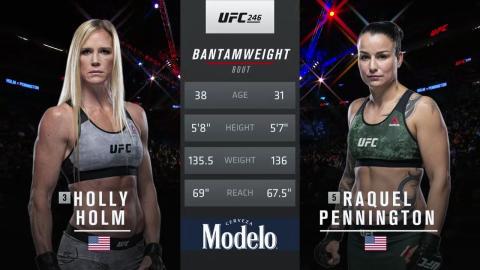 UFC 246 - Holly Holm vs Raquel Pennington - Jan 18, 2020