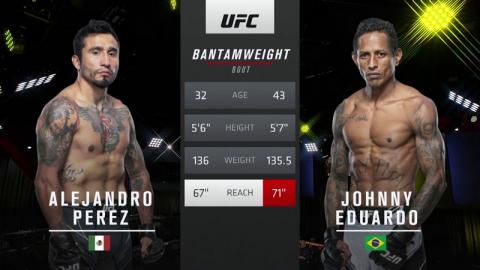 UFC - Alejandro Pérez vs. Johnny Eduardo - Oct 02, 2021