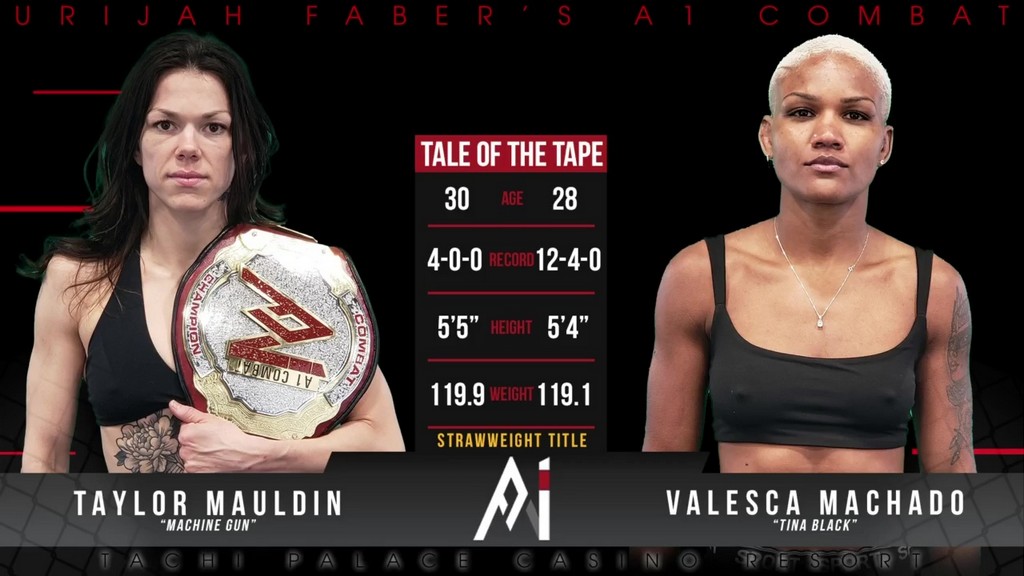 A1 Combat 18 - Valesca Machado vs Taylor Mauldin - February 22, 2024