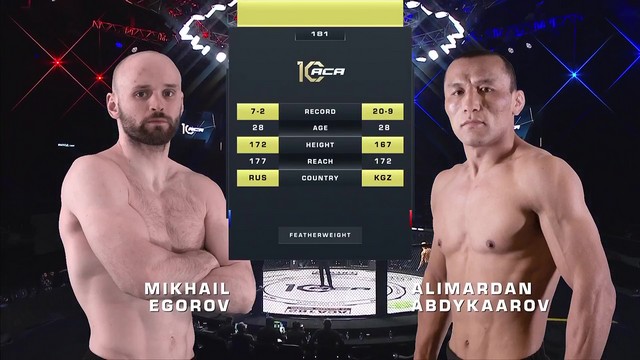 ACA 181 - Alimardan Abdykaarov vs Mikhail Egorov - November 2, 2024