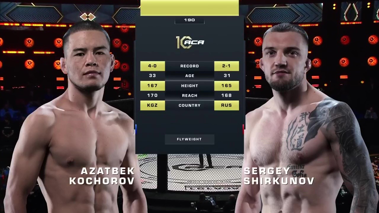 ACA 190 - Azatbek Kochorov vs Sergey Shirkunov - August 15, 2025