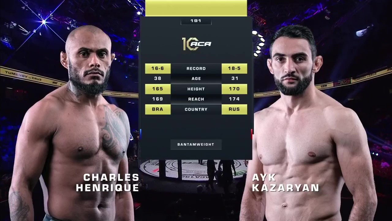 ACA 191 - Ayk Kazaryan vs Charles Henrique - September 5, 2025