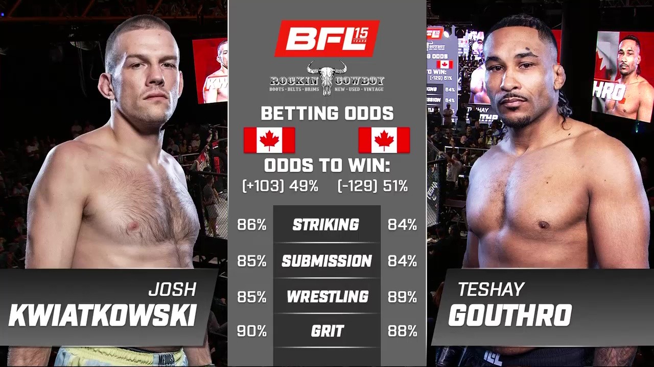 BFL 84 - Josh Kwiatkowski vs Teshay Gouthro - September 4, 2025