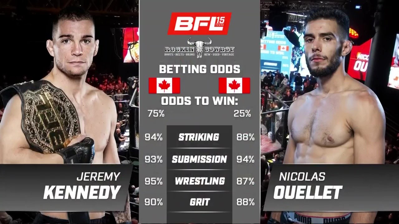 BFL 85 - Jeremy Kennedy vs Nic Ouellet - October 16, 2025