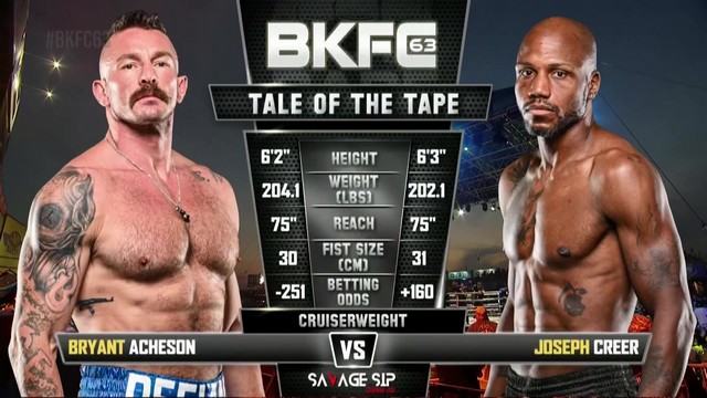 BKFC 63 - Bryant Acheson vs Joseph Creer - August 2, 2024