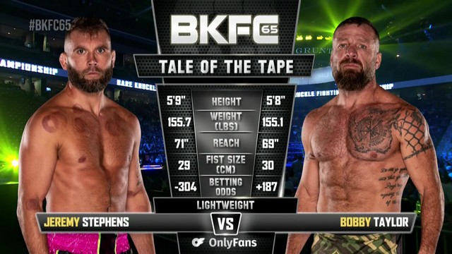 BKFC 65 - Jeremy Stephens vs Bobby Taylor - September 6, 2024