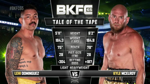 BKFC 65 - Kyle McElroy vs Lehi Dominguez - September 6, 2024