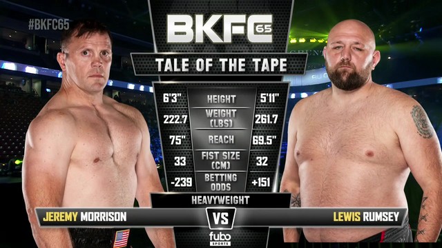 BKFC 65 - Lewis Rumsey vs Jeremy Morrison - September 6, 2024