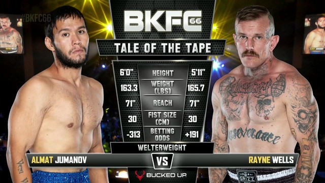 BKFC 66 - Almat Jumanov vs Rayne Wells - September 13, 2024