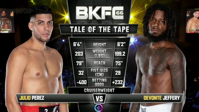 BKFC 66 - Julio Perez vs Devonte Jeffery - September 13, 2024