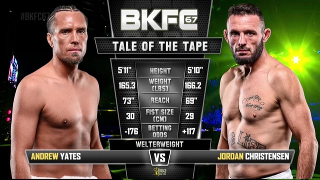 BKFC 67 - Andrew Yates vs JorDan Christensen - October 25, 2024