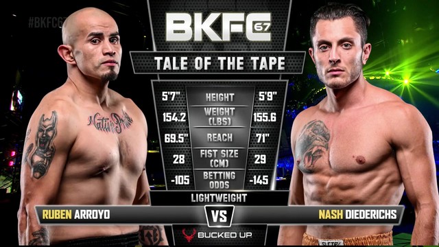 BKFC 67 - Nash Diederichs vs Ruben Arroyo - October 25, 2024