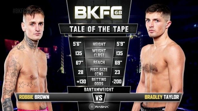 BKFC 68 - Brad Taylor vs Robbie Brown - November 2, 2024