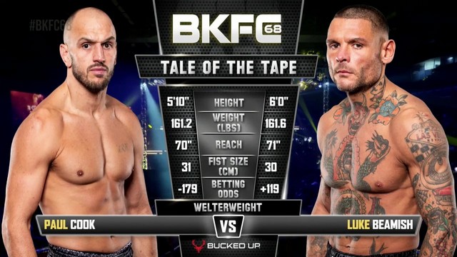 BKFC 68 - Luke Beamish vs Paul Cook - November 2, 2024