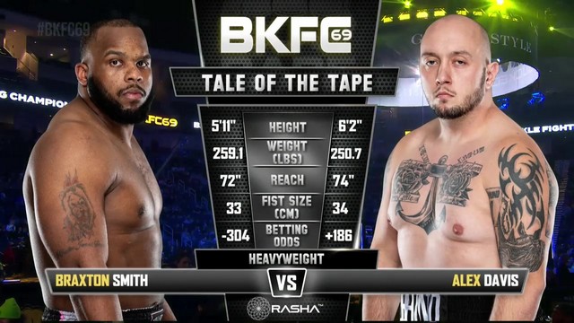 BKFC 69 - Braxton Smith vs Alex Davis - December 6, 2024