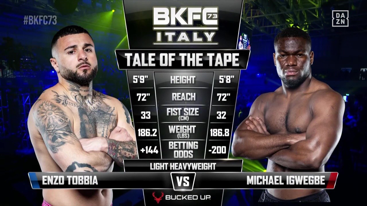 BKFC 73 - Enzo Tobbia vs Michael Igwegbe - April 26, 2025