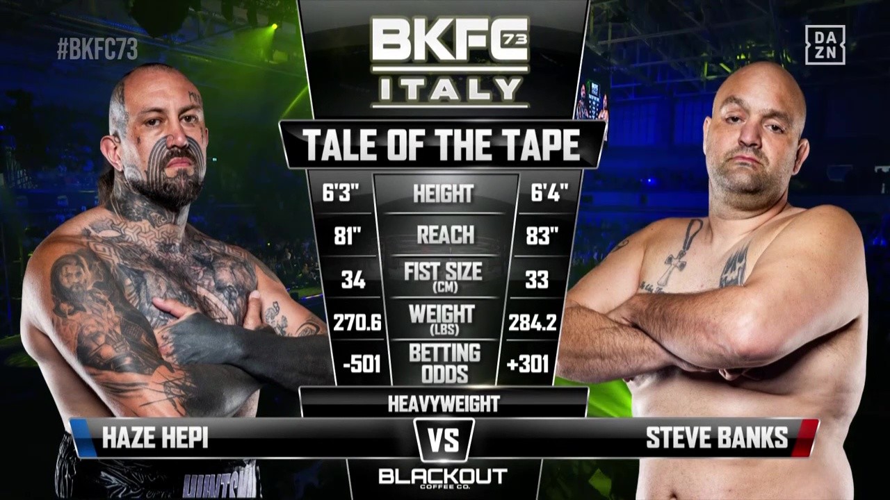 BKFC 73 - Haze Hepi vs Steven Banks - April 26, 2025