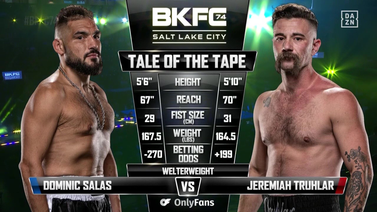 BKFC 74 - Dominico Salas vs Jeremiah Truhlar - May 10, 2025