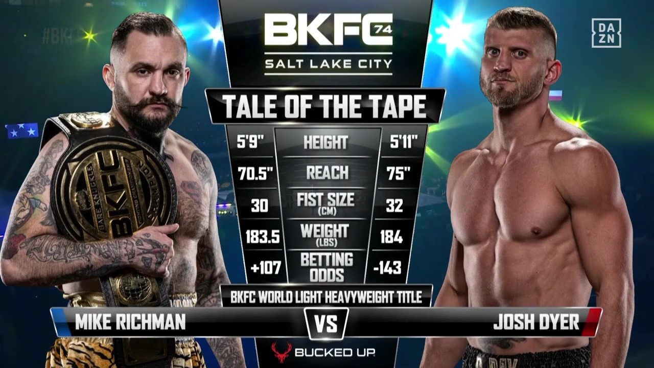 BKFC 74 - Josh Dyer vs Mike Richman - May 10, 2025
