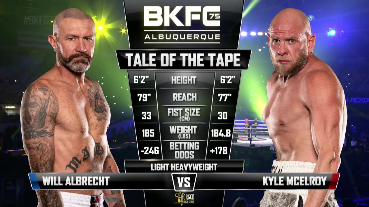 BKFC 75 - Will Albrecht vs Kyle McElroy - June 6, 2025