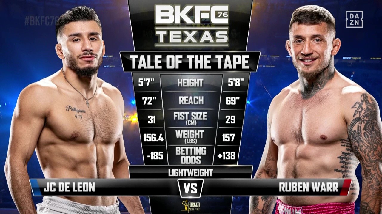 BKFC 76 - Jaime Deleon vs Ruben Warr - June 21, 2025