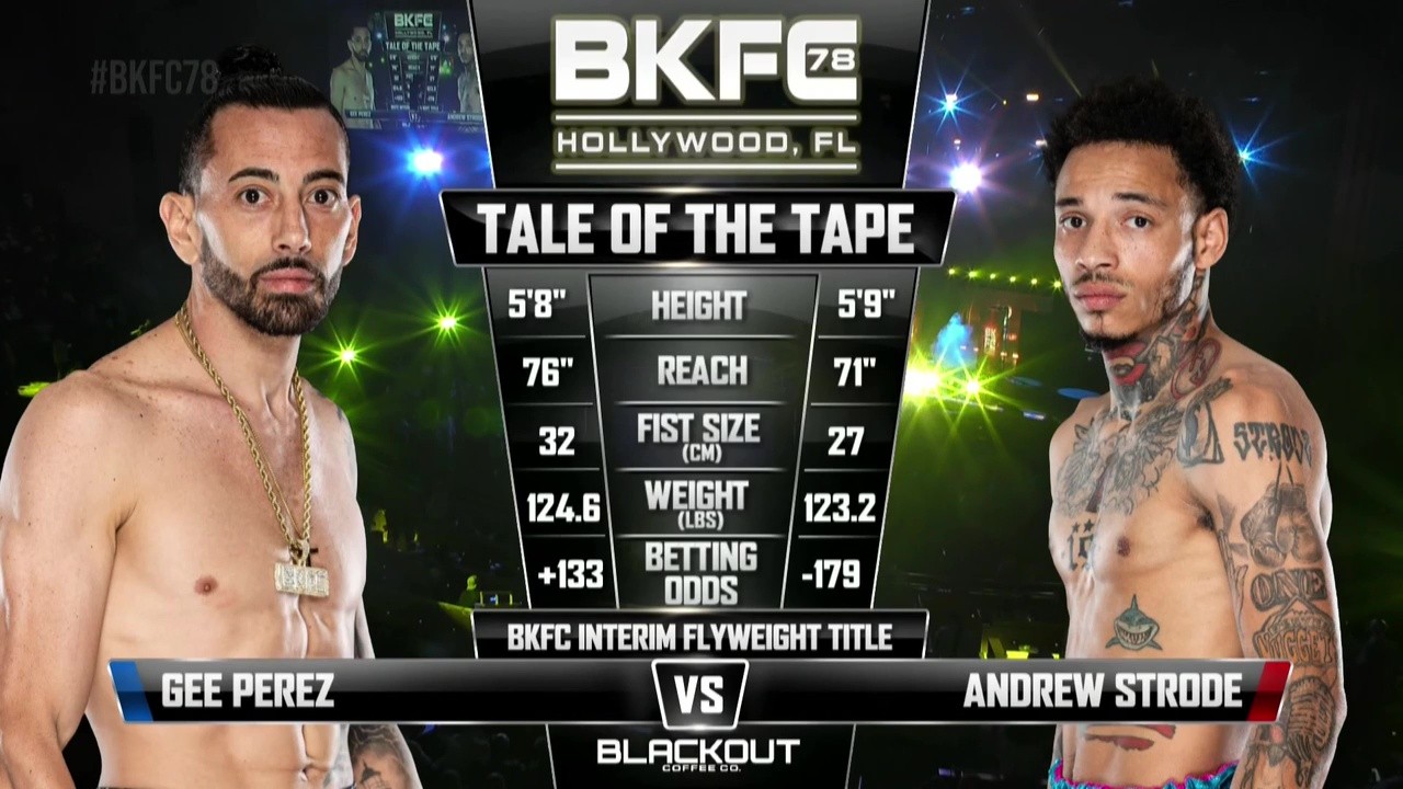 BKFC 78 - Gee Perez vs Andrew Strode - July 12, 2025