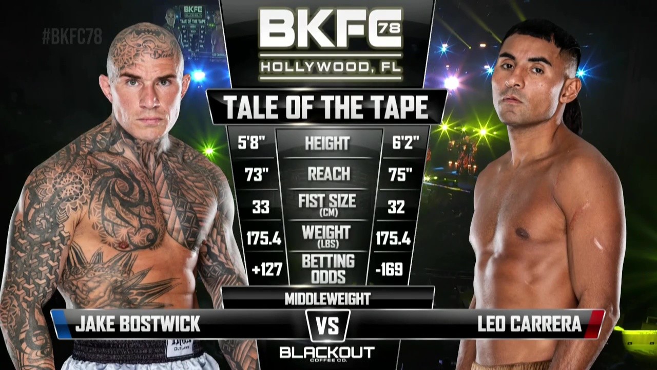BKFC 78 - Jake Bostwick vs Leonel Carrera - July 12, 2025