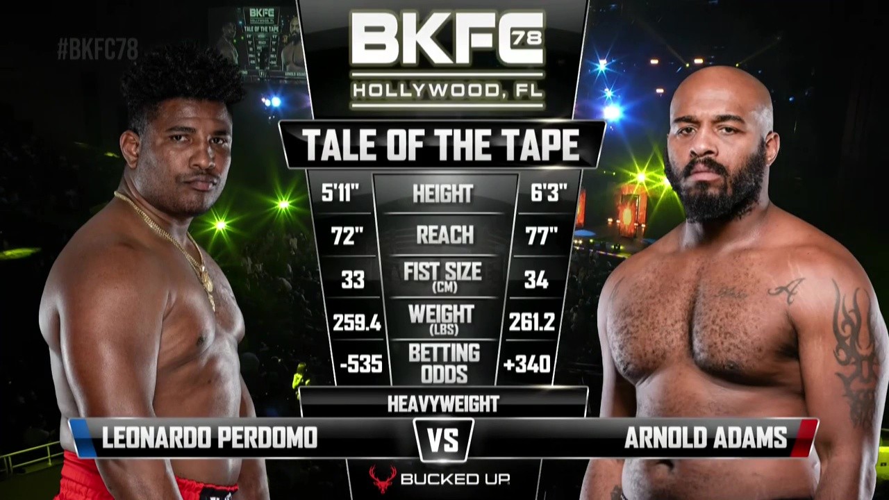 BKFC 78 - Leonardo Perdomo vs Arnold Adams - July 12, 2025