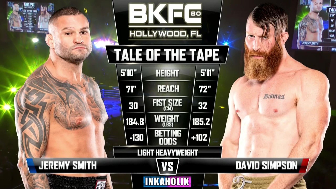 BKFC 80 - David Simpson vs Jeremy Smith - September 12, 2025