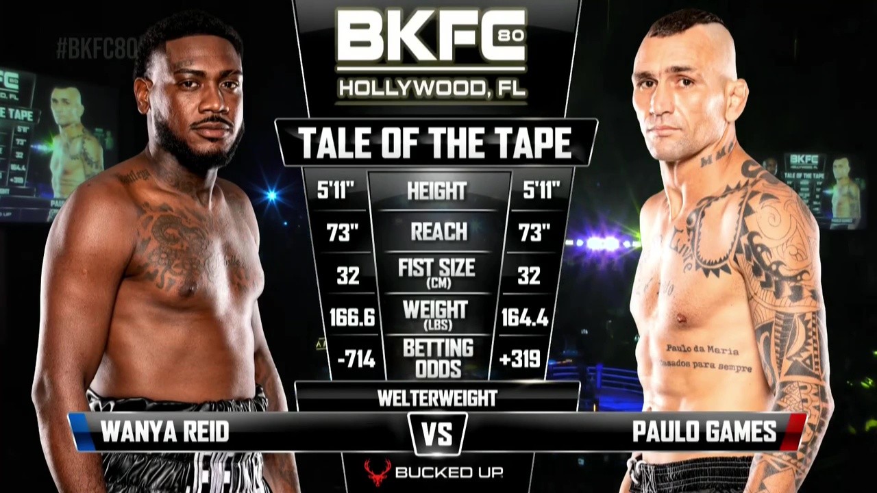 BKFC 80 - Paulo Games vs Wayna Reid - September 12, 2025