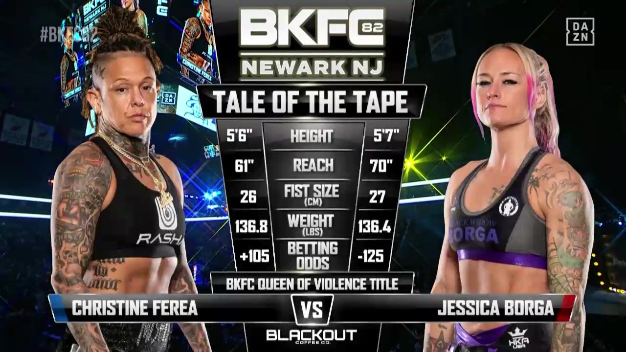 BKFC 82 - Christine Ferea vs Jessica Borga - October 4, 2025