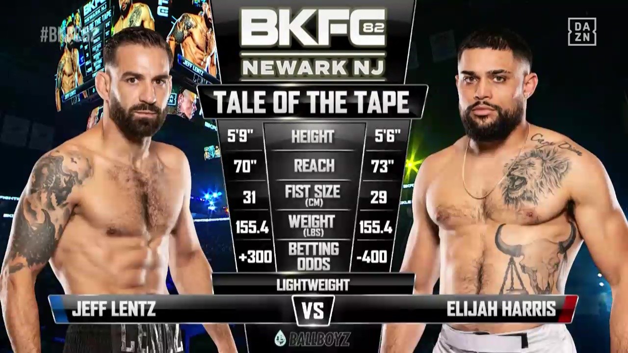 BKFC 82 - Jeff Lentz vs Elijah Harris - October 4, 2025